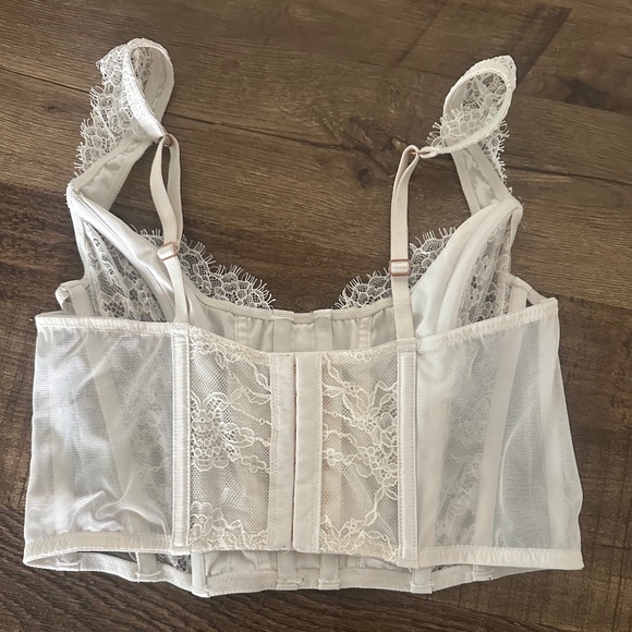 Victoria’s Secret Dream Angels Bodice Corset Bra White Size Small - Picture 3 of 5